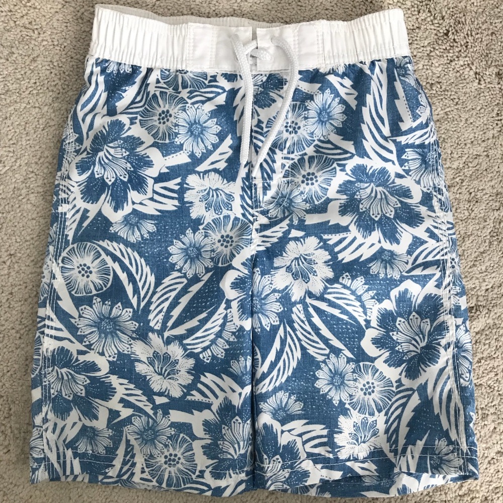 Old Navy Hawaiian Print Swim Trunks